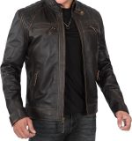Leather Jacket Men - Quilted  Leather Jackets For Men