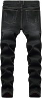 Men Thermal Fleece Lined Jeans Winter  Thicken Stretch Warm Denim Pants