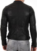 Men Black & BROWN Genuine Lambskin Leather Biker Jacket VINTAGE REAL MOTORCYCLE JACKETS FOR MEN