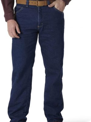 Men Quilted Lined Five Pocket Jeans