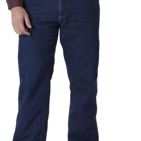 Men Quilted Lined Five Pocket Jeans