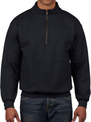 Unisex Adult Fleece Quarter- Collar Sweatshirt, Style G18800