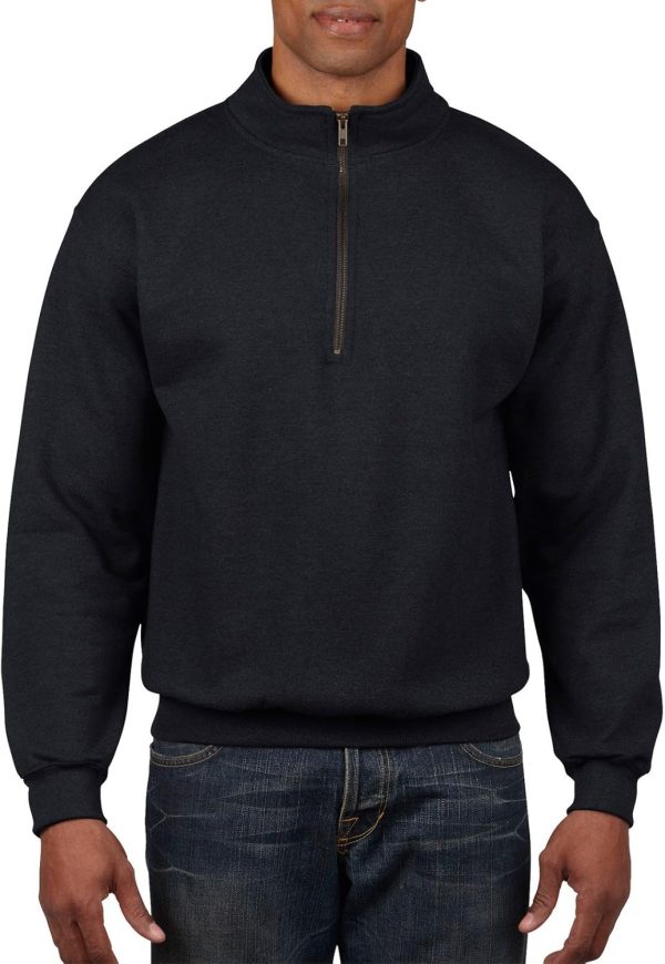 Unisex Adult Fleece Quarter- Collar Sweatshirt, Style G18800