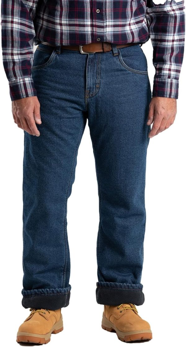 Men Heartland Fleece-Lined Denim Jean