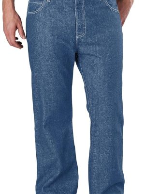 men Relaxed Fit Flannel Lined Jean