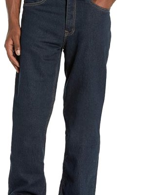 Workwear Men Fleece Lined 5 Pocket Denim Pant