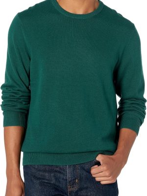 Men Crewneck Sweater, 100% Cotton, Big & Tall Options Available